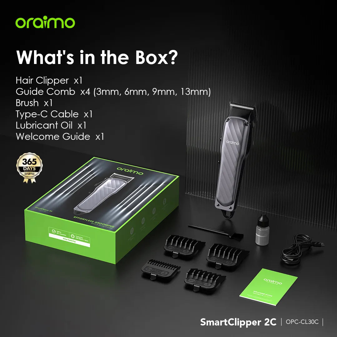 Oraimo SmartClipper 2C Super Powerful Professional Cordless Hair Clipper