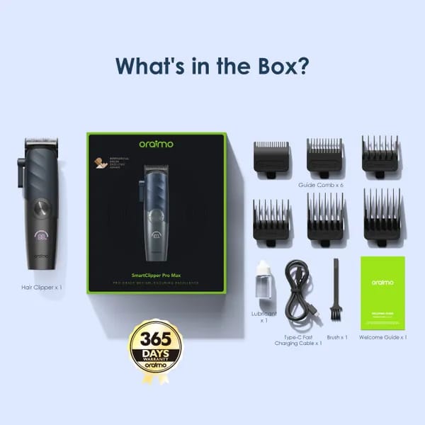 Oraimo Smart Clipper Pro Max Professional Hair Clipper