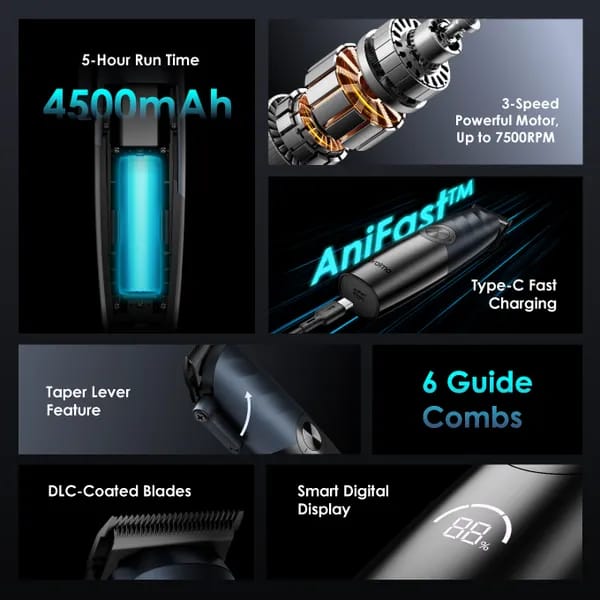 Oraimo Smart Clipper Pro Max Professional Hair Clipper