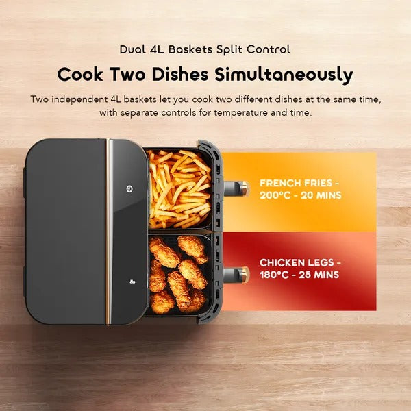 Oraimo NutriFry Duo Dual Basket Independent Control 8L AirFryer