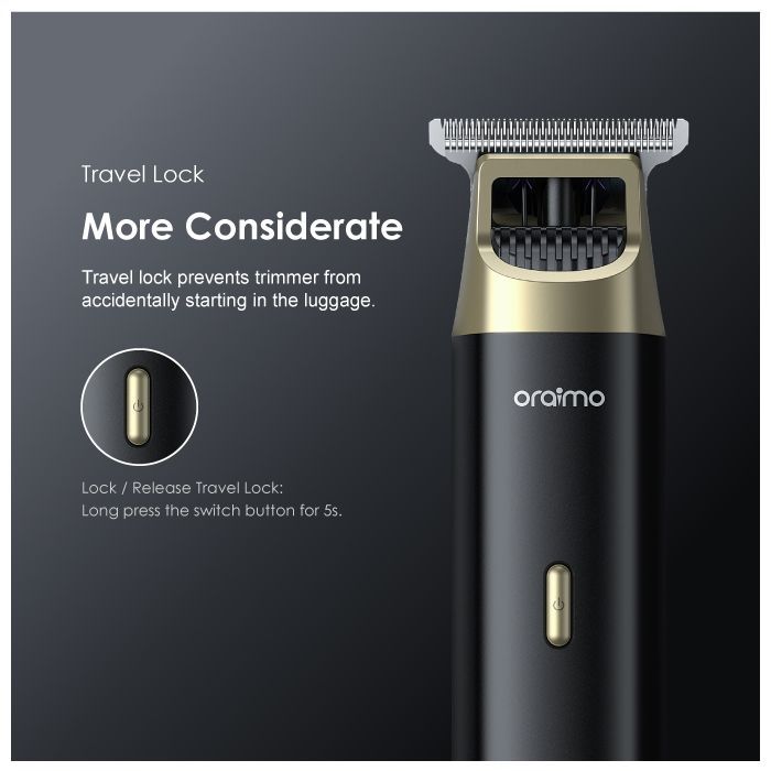 Oraimo SmartTrimmer 2 150-min Working Time Adjustable Speed Multi-Functional